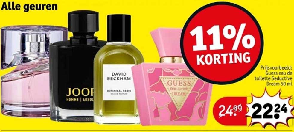 11% KORTING op alle geuren