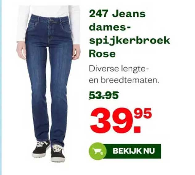 247 Jeans dames-spijkerbroek Rose