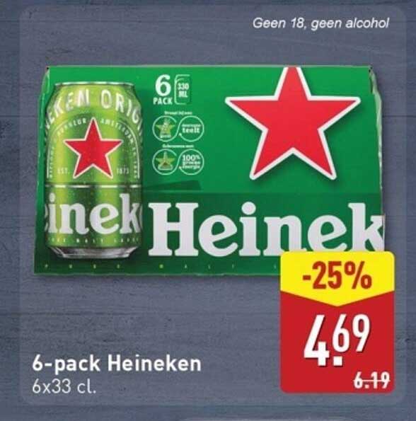 6-pack Heineken 6x33 cl