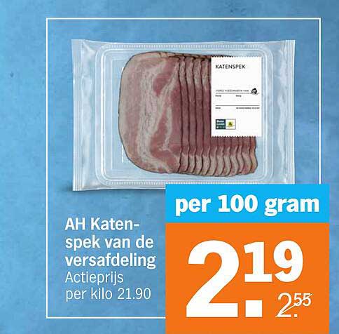 AH Katen-spek van de versafdeling