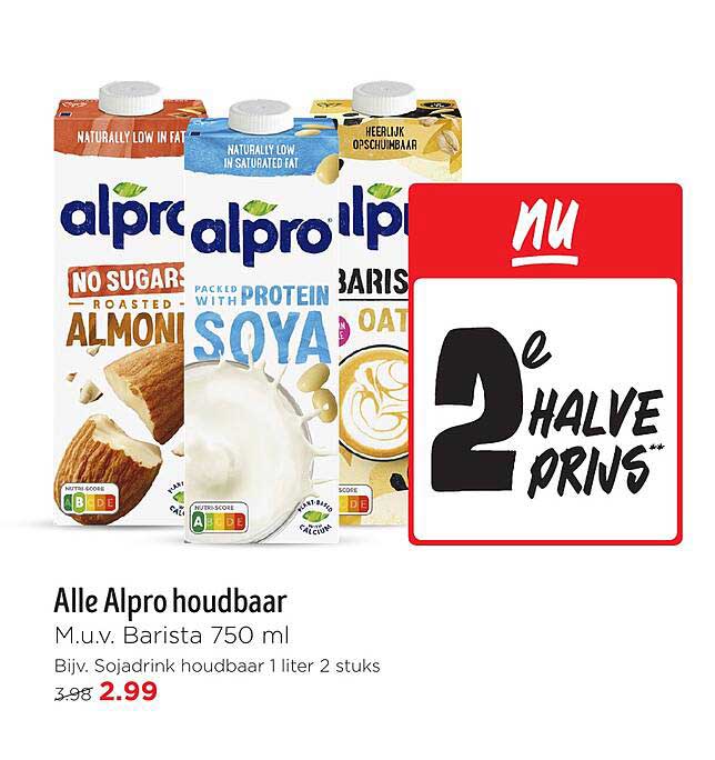 Alle Alpro houdbaar M.u.v. Barista 750 ml
