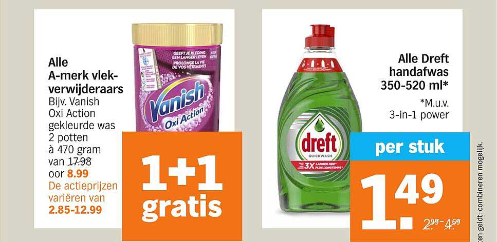 Alle Dreft handafwas 350-520 ml*