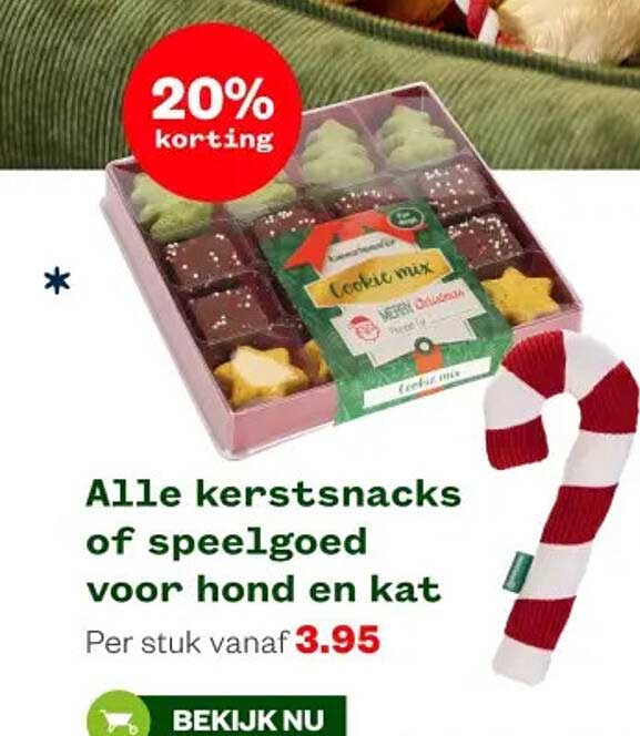 Alle kerstsnacks of speelgoed voor hond en kat