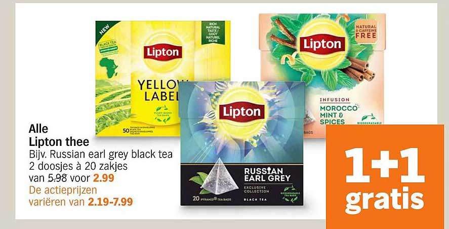 Alle Lipton thee