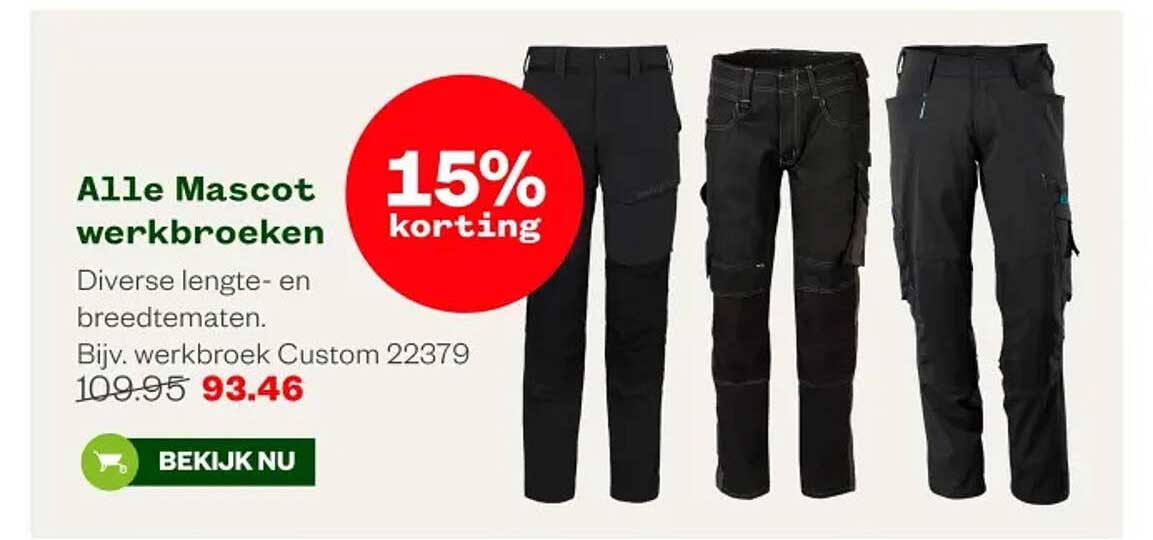 Alle Mascot werkbroeken