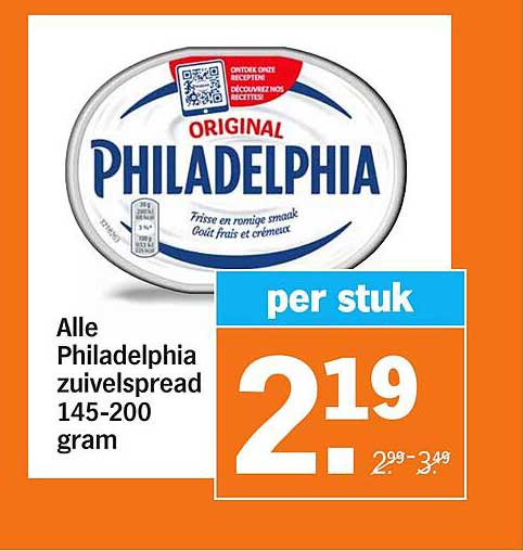Alle Philadelphia zuivelspread 145-200 gram