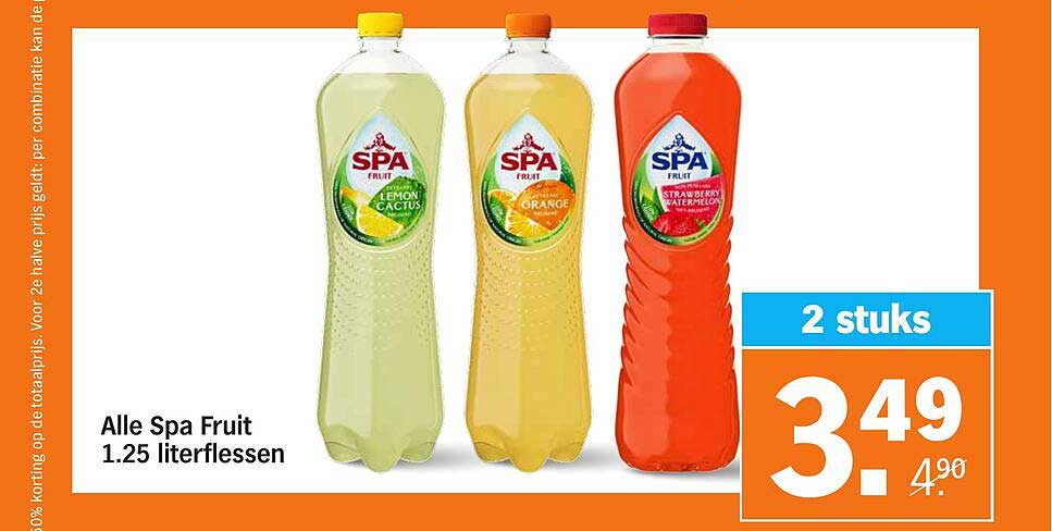 Alle Spa Fruit 1.25 literflessen