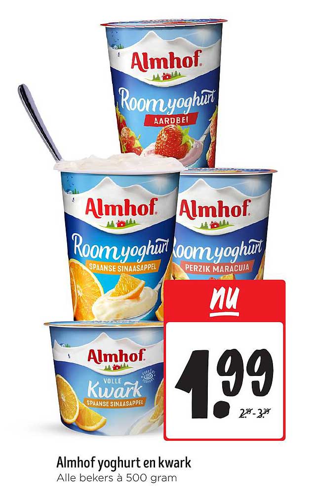 Almhof yoghurt en kwark