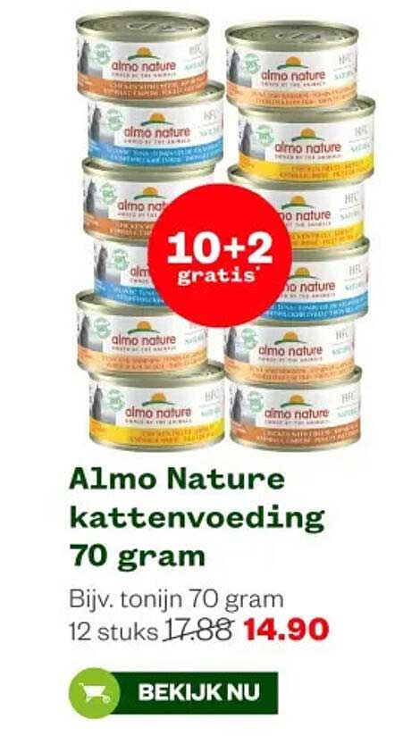Almo Nature kattenvoeding 70 gram