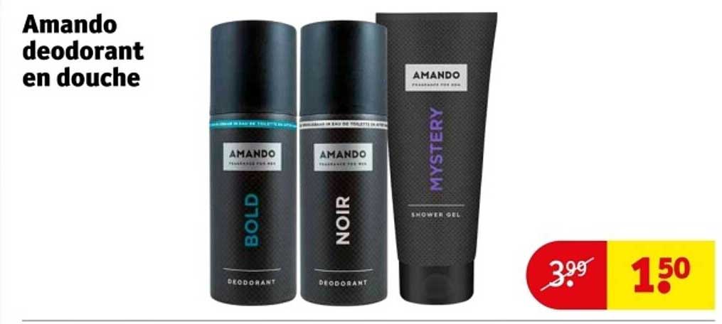 Amando deodorant en douche