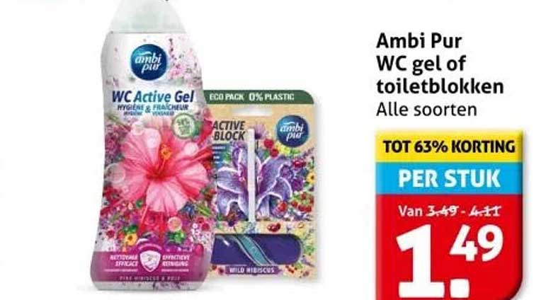 Ambi Pur WC gel of toiletblokken