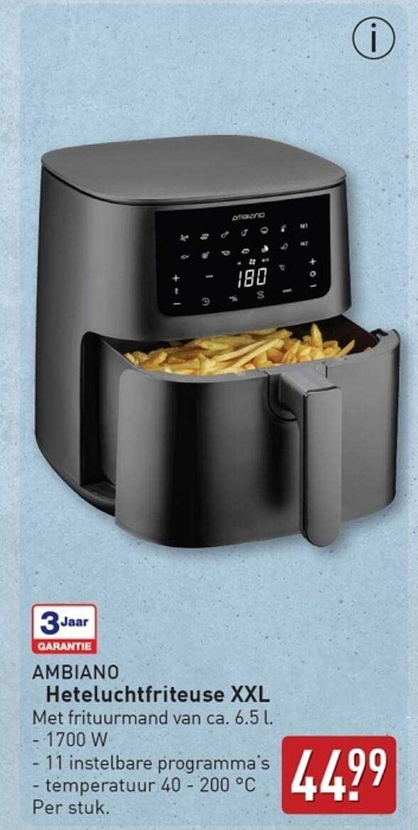 AMBIANO Heteluchtfriteuse XXL