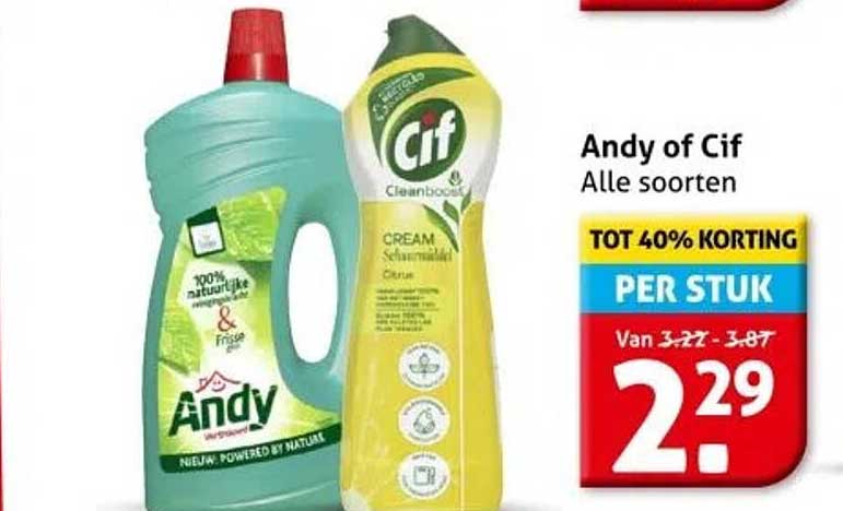 Andy of Cif Alle soorten