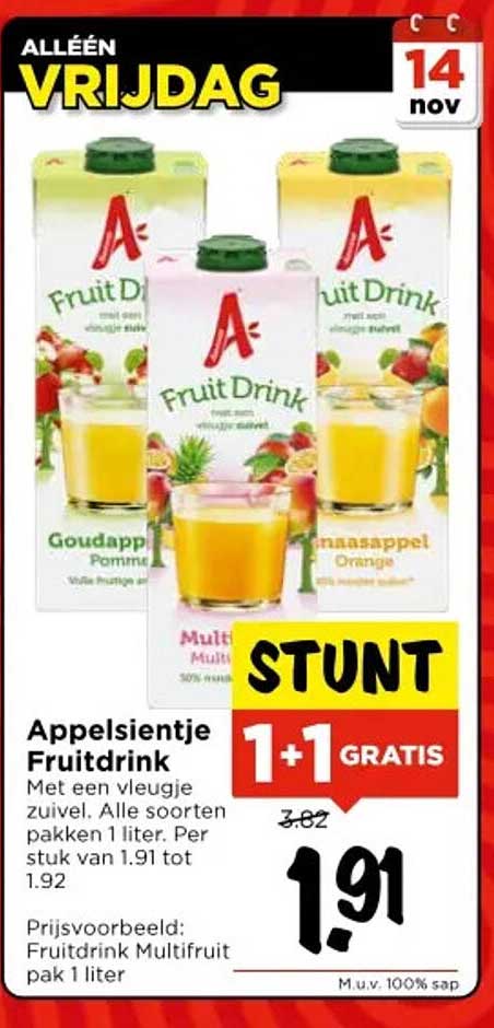 Appelsientje Fruitdrink