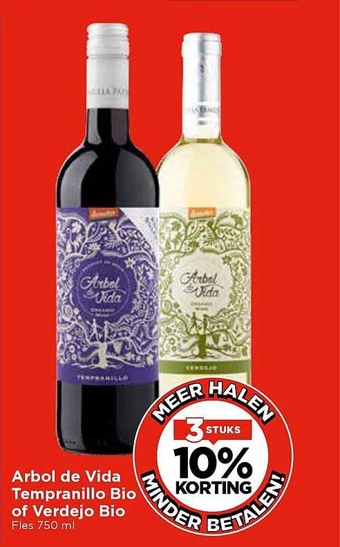 Arbol de Vida Tempranillo Bio of Verdejo Bio Fles 750 ml