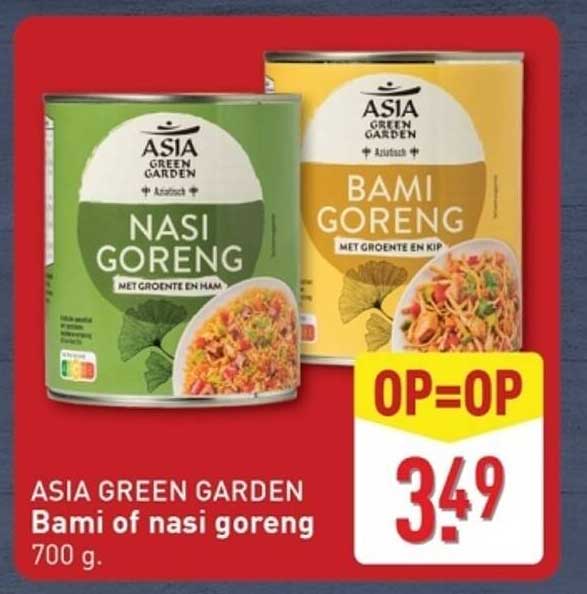 ASIA GREEN GARDEN Bami of nasi goreng 700 g.
