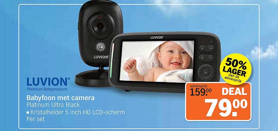 Babyfoon met camera Platinum Ultra Black