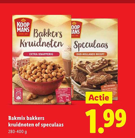 Bakmix bakkers kruidnoten of speculaas