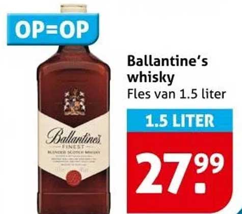 Ballantine's whisky Fles van 1.5 liter