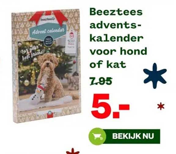 Beeztees adventskalender voor hond of kat