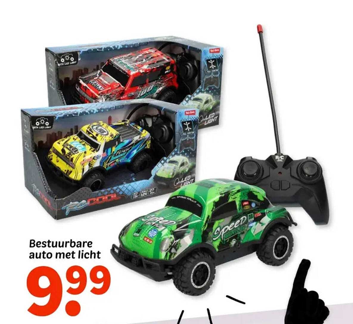 Bestuurbare auto met licht