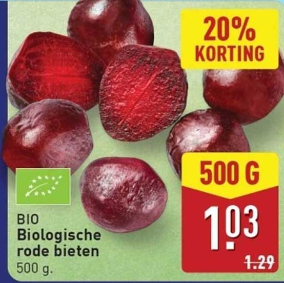 BIO Biologische rode bieten 500 g