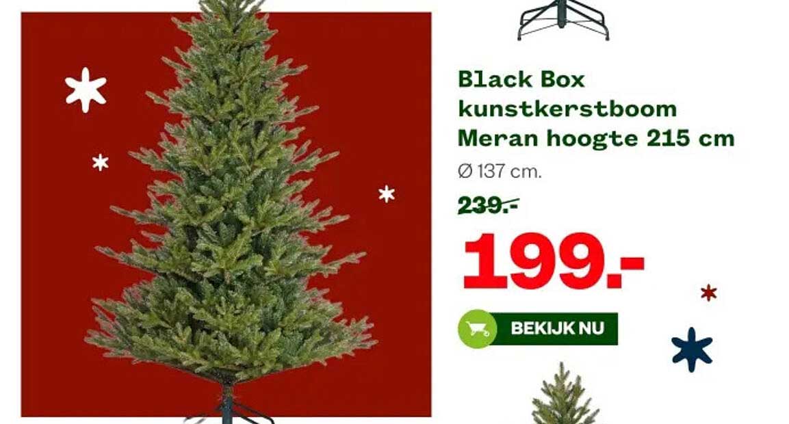 Black Box kunstkerstboom Meran hoogte 215 cm