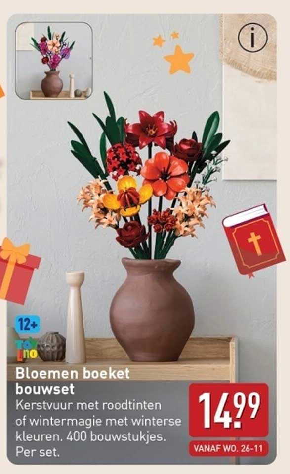 Bloemen boeket bouwset
