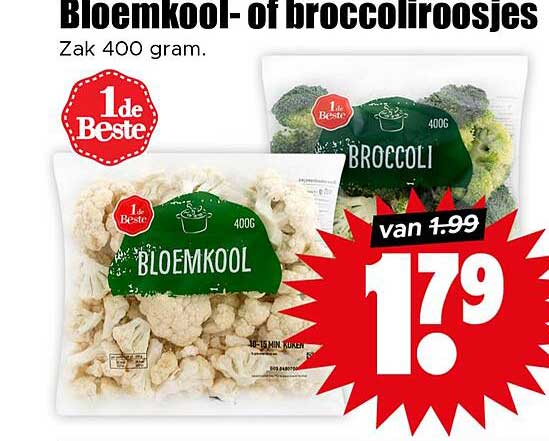 Bloemkool- of broccoliroosjes