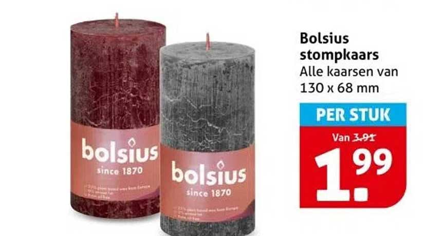 Bolsius stompkaars