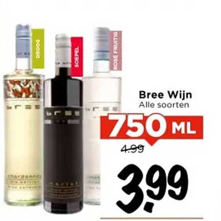 Bree Wijn Alle soorten 750ML