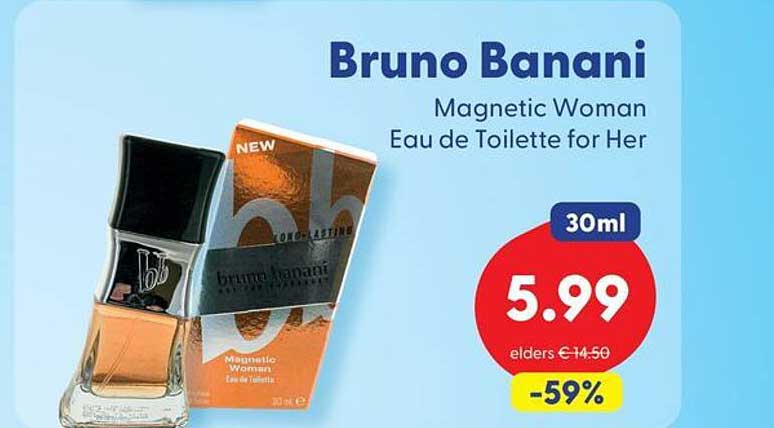 Bruno Banani Magnetic Woman Eau de Toilette for Her 30ml