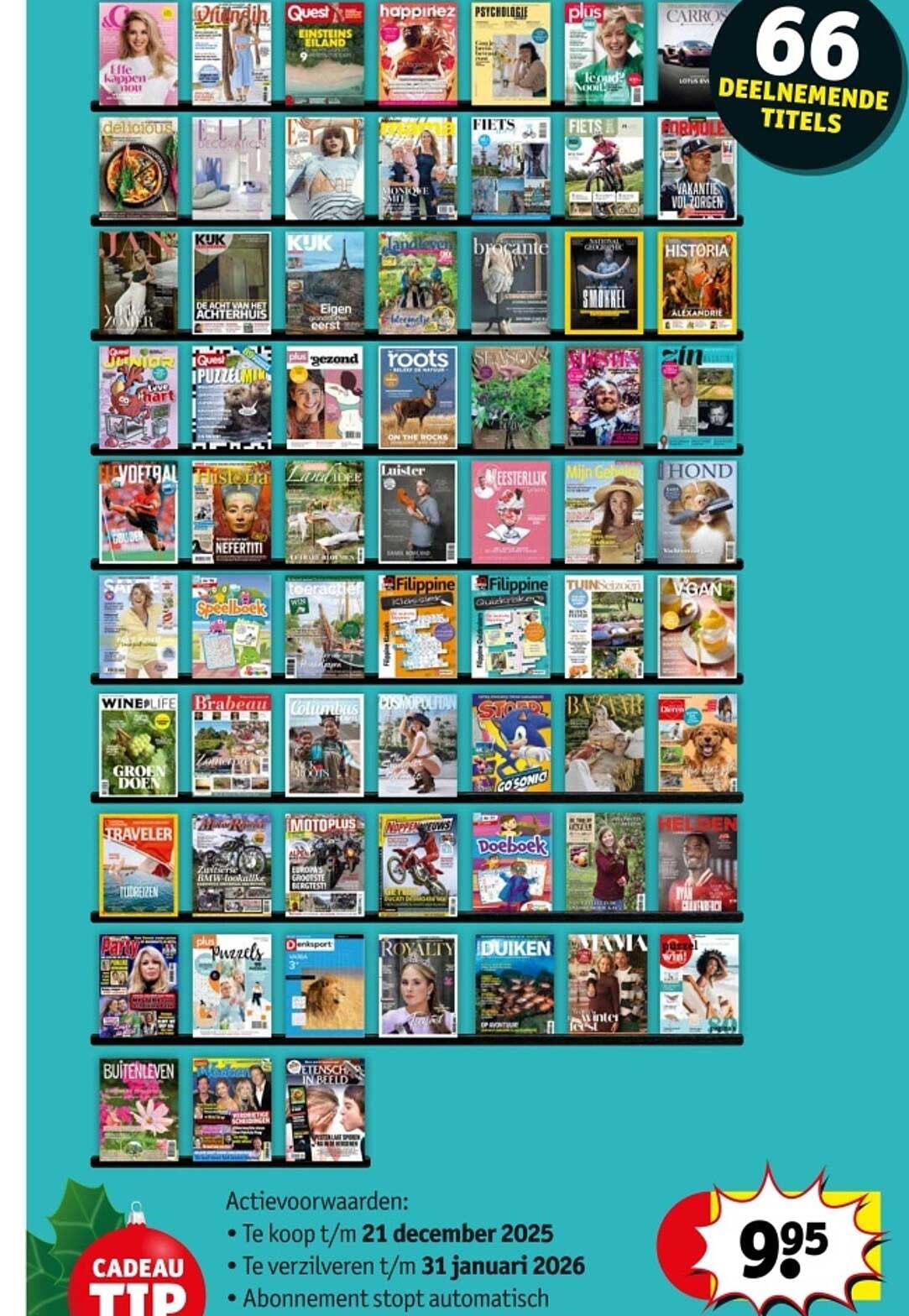 Cadeau TIP 66 deelnemende titels