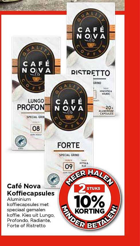 Café Nova Koffiecapsules
