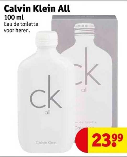 Calvin Klein All 100 ml Eau de toilette voor heren.