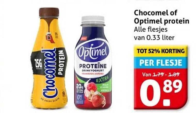 Chocomel of Optimel protein
