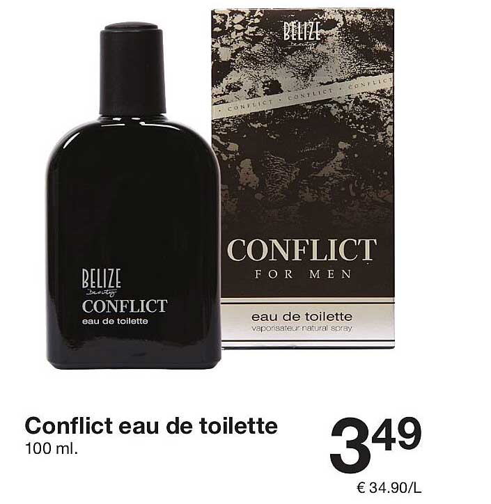 Conflict eau de toilette 100 ml.