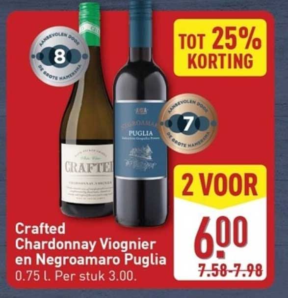 Crafted Chardonnay Viognier en Negroamaro Puglia