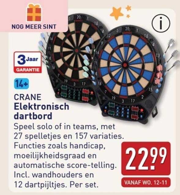 CRANE Elektronisch dartbord