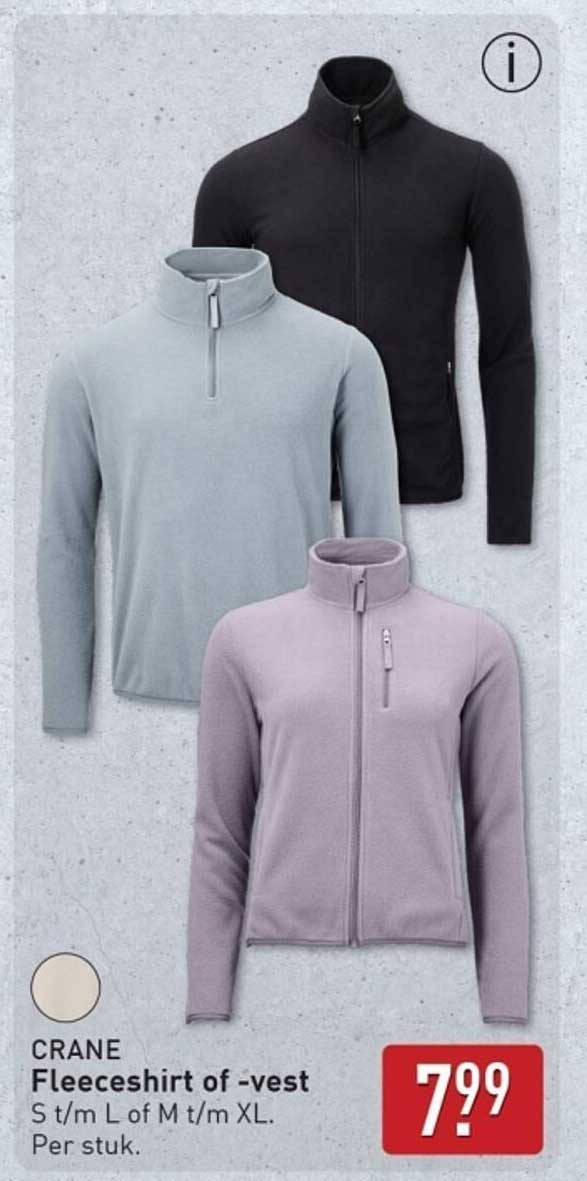 CRANE Fleeceshirt of -vest