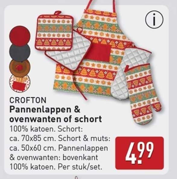CROFTON Pannenlappen & ovenwanten of schort