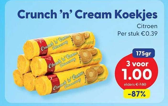 Crunch ‘n’ Cream Koekjes