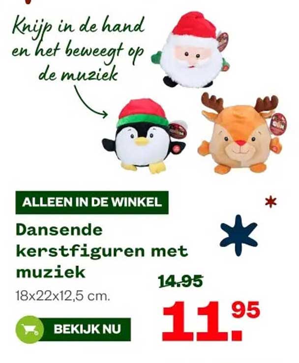 Dansende kerstfiguren met muziek