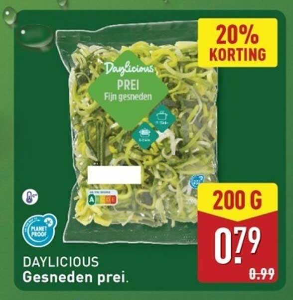 DAYLICIOUS Gesneden prei.