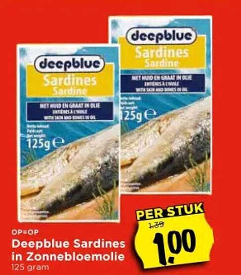 Deepblue Sardines in Zonnebloemolie