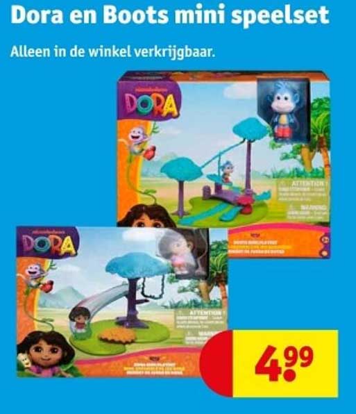 Dora en Boots mini speelset