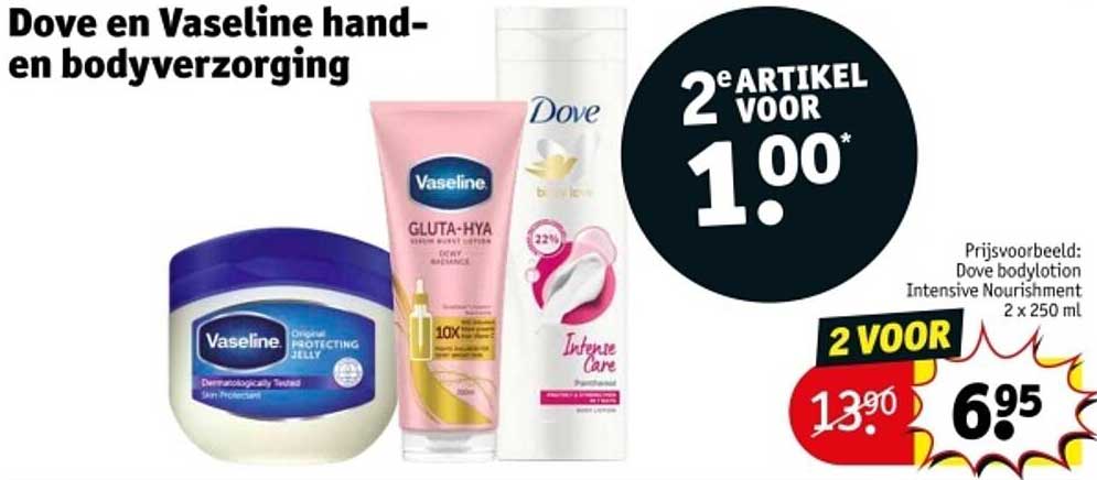 Dove en Vaseline hand- en bodyverzorging