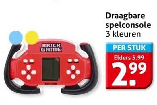 Draagbare spelconsole - 3 kleuren