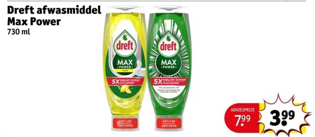 Dreft afwasmiddel Max Power