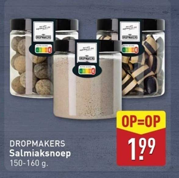 DROPMMAKERS Salmiaksnoep 150-160 g.